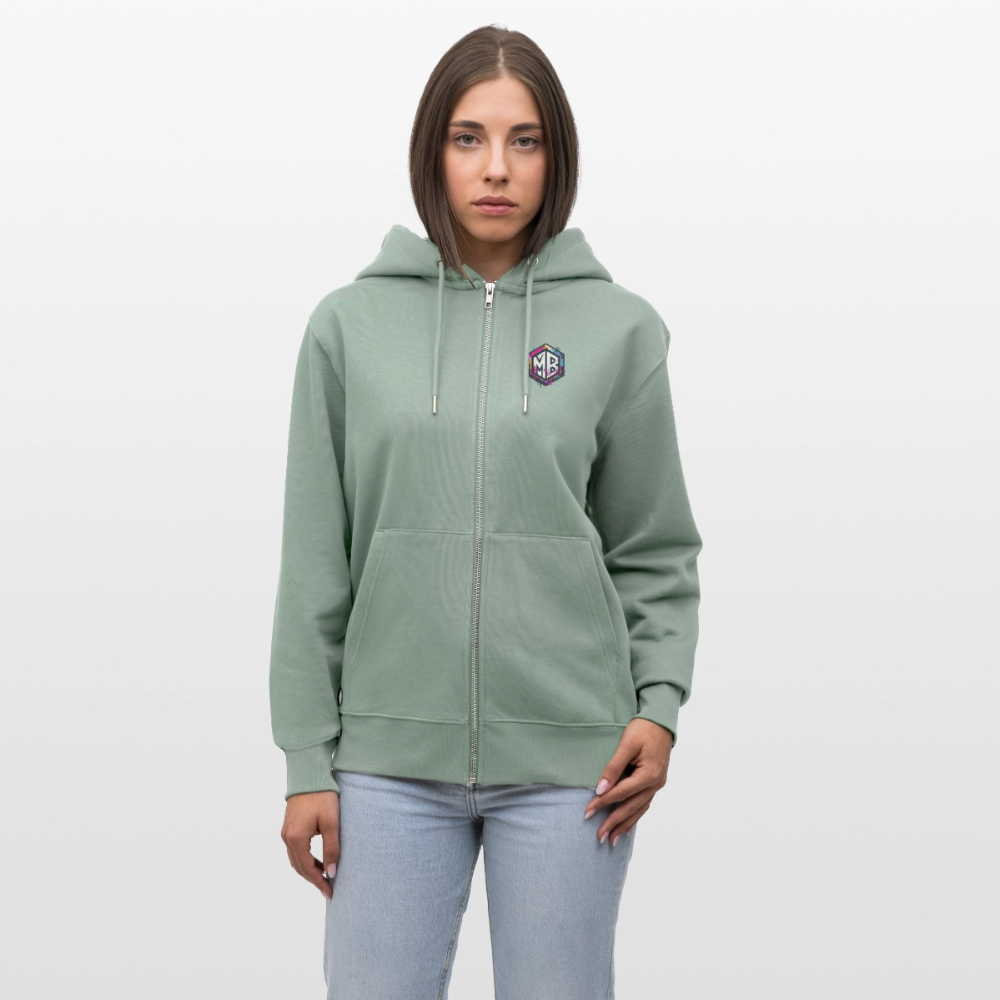 Stanley/Stella Unisex Bio-Kapuzenjacke CULTIVATOR - Helles Graugrün