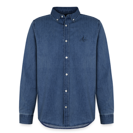 Stanley/Stella Denim Shirt - verwaschenes Mittelblau 