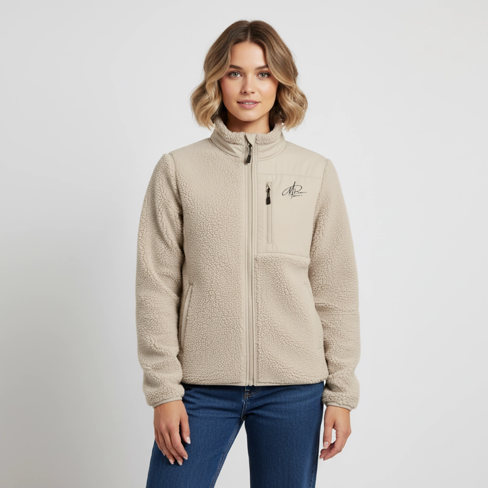 Stanley/Stella RELAXED FIT Unisex sherpa jacket - Beige