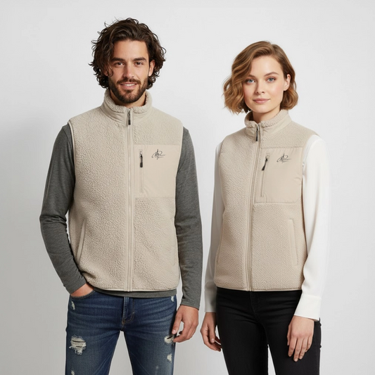 Stanley/Stella MEDIUM FIT Unisex Sherpa Vest - Beige